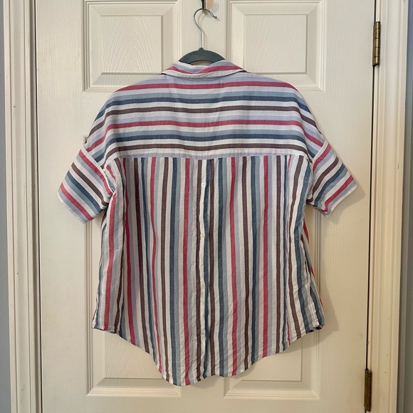 Madwell Courier Button-Back Shirt in Pocatello Stripe - Picture 8 of 9